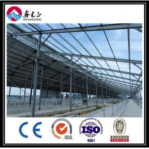 Flat Roof Prefab Steel Warehouse