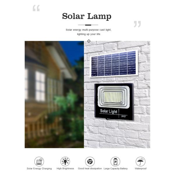 IP67 Waterproof 100w Outdoor Flat Solar Lights Spotlight For Swimming Pool
