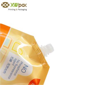 Aluminum Foil Pet Food Spout Pouch Bag Reusable Liquid Food Packaging Heat Seal