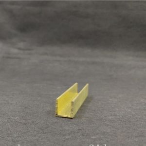 Glass Edging C36000 U Shaped Channel Metal With Polished Surface