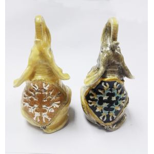 Hot sale elephant box elephant metal trinket box pewter elephant jewelry box for