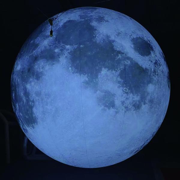 Customized Giant Inflatable Moon Planet Ball Advertising Helium Inflatable Moon