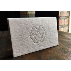 High ClassCustomized Design Transparent Foil Stamped Business Card With