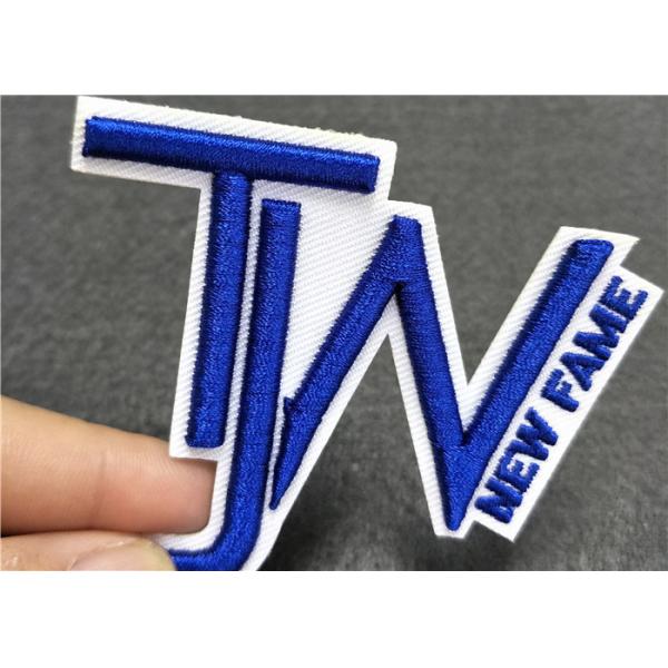 Buy Solid Color Embroidered Back Patch Laser Cut Border Custom Made Patches at wholesale prices