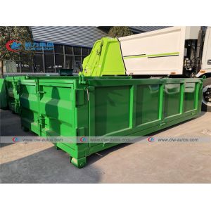 6t Dongfeng Hydraulic Hook Lift Garbage Truck With Auto Tipping