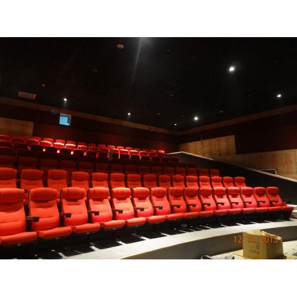 No Noise Gravity Return Theatre Seating Chairs / Cinema Chair PP Cover With Cushion