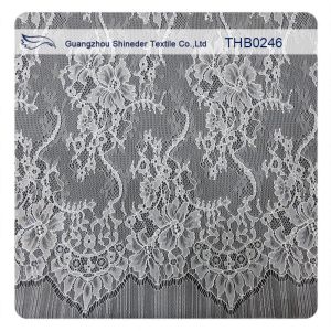 China Nylon Fashion Bridal Chantilly White Lace For Wedding Dresses on sale