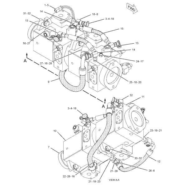 159-9458 0R7791 For CAT CS-533D CS-583E CS-663E CS-573E CP-533D A4VG56 Hydraulic