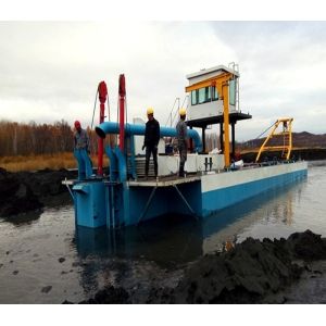 Carbon Steel 200cbm/h River Sand Dredging Machine With Long Boom