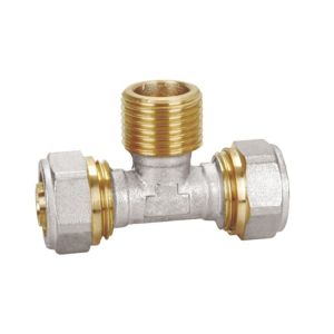 Quality PF5007 Brass Pex -al-pex Male Tee 16X1/2&quot;X16,26X1/2&quot;X26 for sale