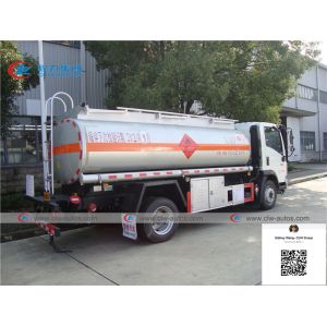8000 Liters HOWO 4x2 Gasoline Tank Truck With Dispenser