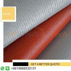 Colored1 Silicone Coated Glass Fiber Fabric Heat Insulation 15oz For Insulation