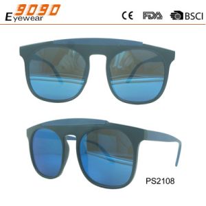 Cheap promotional gift sun glasses, polarized mirror plastic sunglasses
