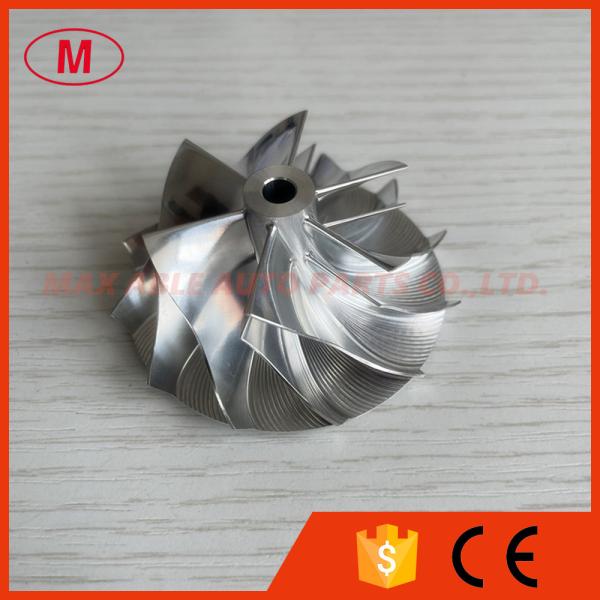 TD04HL 15T 49189-43500 41.95/56.02mm 6+6 blades Turbocharger milling/aluminum 2618 /Billet compressor wheel for 49189-00