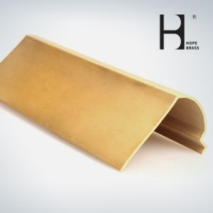 Brass Staircase Handrail Contemporary Metal Railing For Restaurant And Hotel