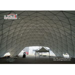 40m Diameter White Geodesic Dome Tents With Transparent Window
