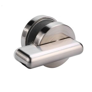 Stainless Steel Bathroom Partition Hardware With Smooth Overlap Hinge