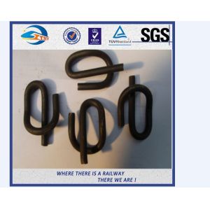 55Si2Mn 38Si7 Elastic Rail Clips Railway Fastening System 44HRC - 48HRC