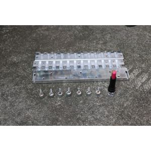 Double Color Ribbed Lipstick Production Line Mold With 12 Holes
