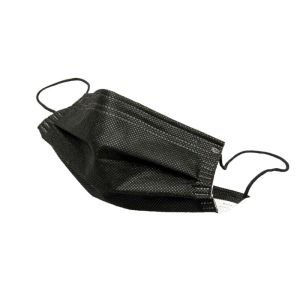 Dental Black Face Mask TYPE IIR EN14683 Safety Non Woven 3 Plys Black Dust Masks