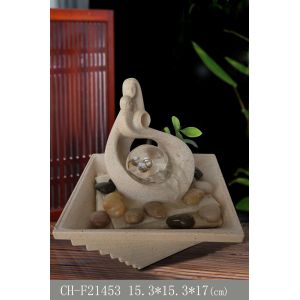 Quality Smooth Couple Indoor Rolling Ball Water Fountain for sale