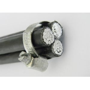 XLPE AAC Lepas 4/0AWG AAAC Supporting Wire Triplex Overhead Cables Aerial