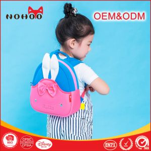 Pink Neoprene Toddler Backpack With Pretty Bowknot / Grab Handle