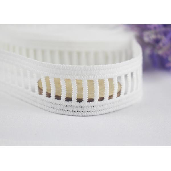 Buy Flat Ladder Water Soluble Lace Trim , Decorative Lace Edging For Underwear / Garments at wholesale prices