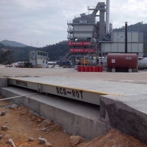 20kg accuracy pitless u beam structure 80T truck weight scale