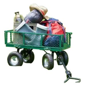 Industrial Green Heavy Duty Aluminium Camp Cart Wagon with 300kg Capacity and