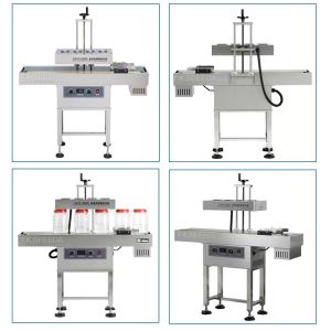 Continuous Food Container Sealing Machine with Aluminum Foil Induction Gasket