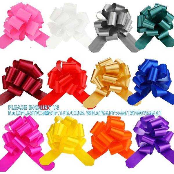 Pull Bow Gift Wrapping Pull Bow Ribbon Pull Bows For Christmas Wedding Baskets Valentine'S Day Bows Multicolor Ribbon
