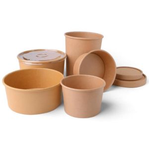 12OZ DISPOSSIBLE PAPER CUPS WITH LIDS FOR HOT DRINKS PAPER BOWL SOUP CUP