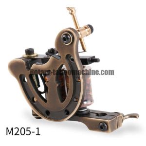Copper Shrapnel Liner Machine Tattoo , Pure Brass Tattoo Machine Gun Lightweight