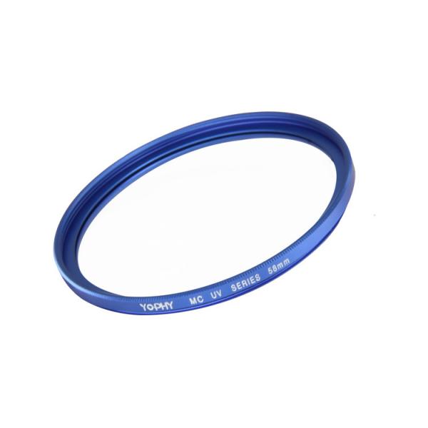 58mm AGC Optical Glass Camera Lens UV Filter With Fashionable Various Colors