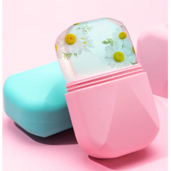 Facial Cooling Eye Body Skin Care Lift Glass For Ice Globes Ice Roller Silicone Beauty Tool