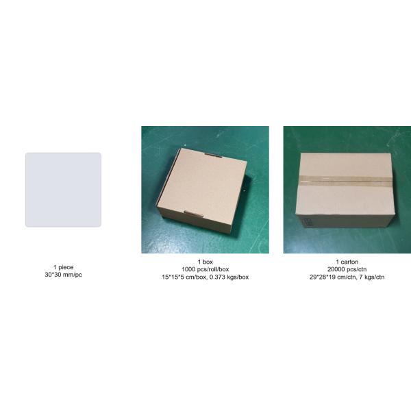 Security RF Soft Label EAS 8.2MHz 30 X 30mm Coated Paper Without Bar Code