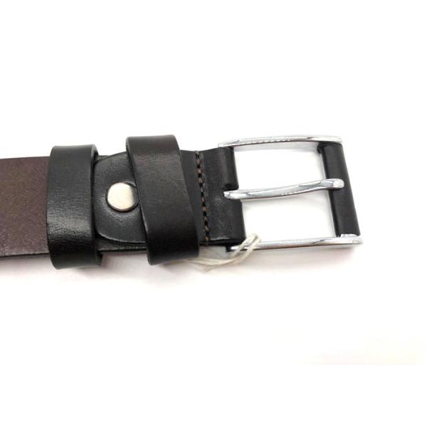 Genuine Leather Causal Dress Belt For Men With Classic Single Prong Buckle