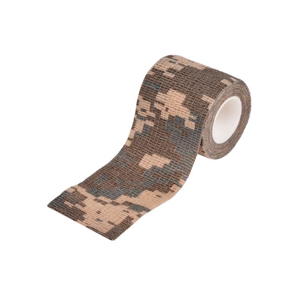 Outdoor Hunting Camping Heat Resistant Camo Self Adhesive Tape with Non-woven Fabrics