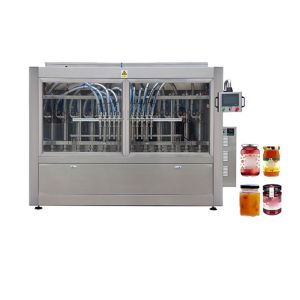China Full Automatic Servo Piston Pump Chutney Specialized Filling Machine With Mixer on sale