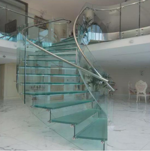 Buy 3D Curved Tempered Glass Curtain Wall Safety Bent Laminated Glass Clear Curved Balcony Railing Glass 3mm 4mm 5mm 6mm 8mm 9mm 10mm at wholesale prices