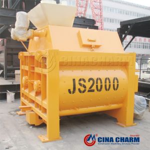 Double Shaft Js2000 120m3/H Hydraulic Concrete Mixer