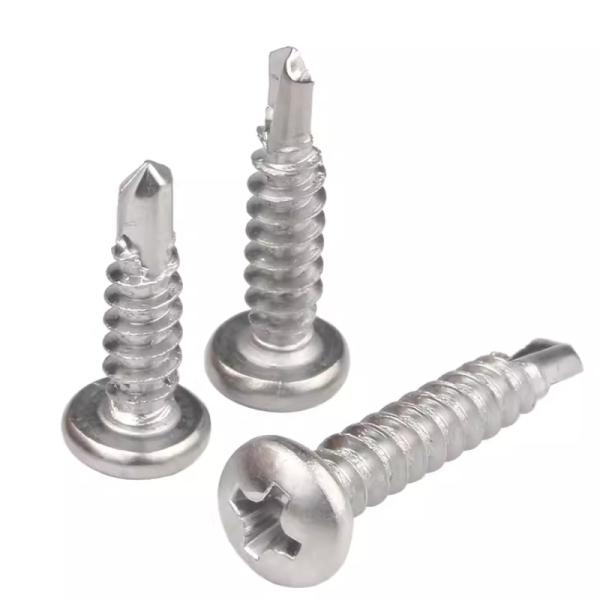 Buy 4.2mm 30mm Steel ASTM 193 Round Head Drilling Screw Dacromet HDG GEOMET DIN7504 at wholesale prices