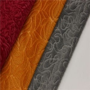 Washable Sofa Cloth Fabric Embossed Microfiber Fabric Modern Design