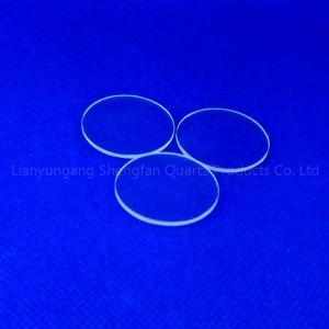Transparent Clear Quartz Disc Sight Glass Sheet High Temperature Resistance