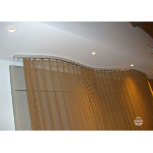 1.5 Times Hanging Metal Coil Drapery Fashionable For Room Divider Partition