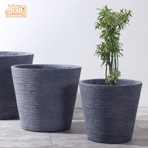 Clay Pots Outdoor Flower Pots Gray Pot Planters MGO Plant Pots Gardening Pots