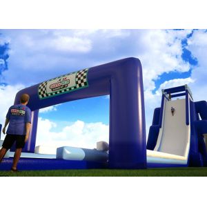 0.55mm PVC Tarpaulin Giant Inflatable Slide With Double Stitching