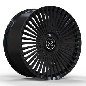 Custom 1PC Forged Aluminum Alloy RIms Rolls Royce Dawn 22x10.5 Gloss Black 5x120