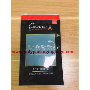 Resealable Slider Zipper And Window OPP Cigar Tobacco Bag
